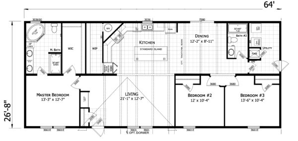 Champion ESD-A-26402-64 Floor Plan New Alex