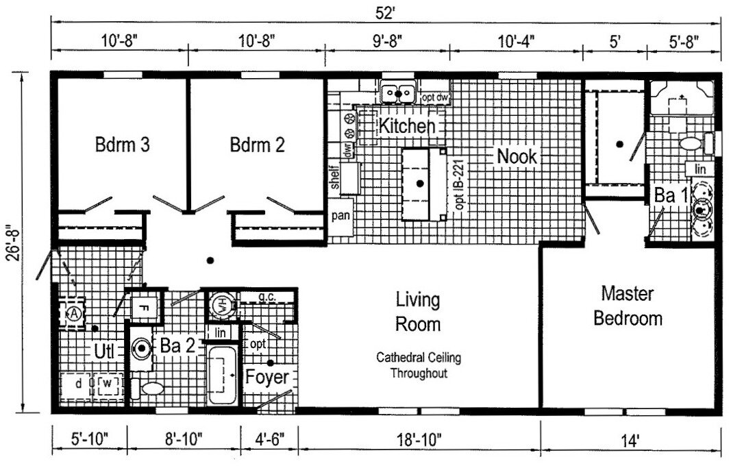 Commodore TD1001P Floor Plan Prospect