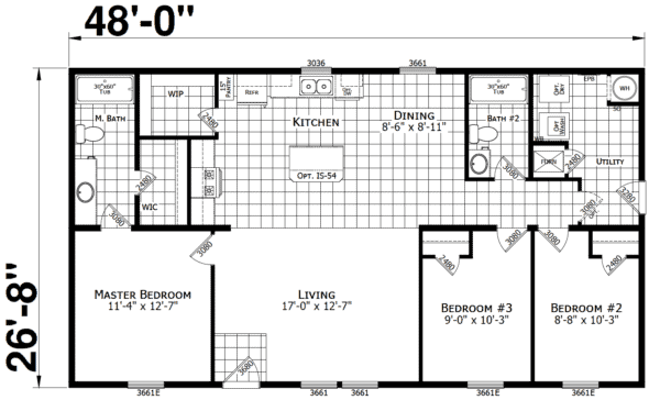 Atlantic FDDA34826-48 Floor Plan