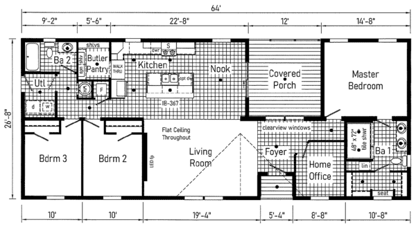 Commodore 3A2087P Floor Plan
