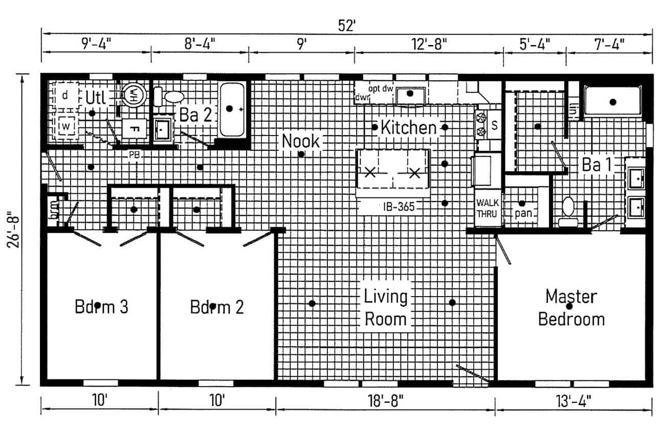 Cavco Clarion 560AC28523G Floor Plan