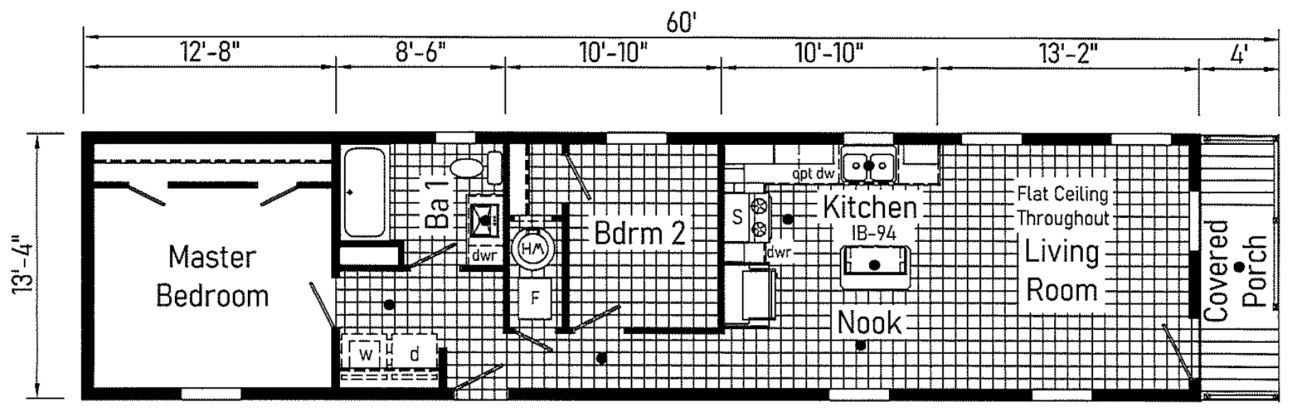 Cavco Clarion 560BZ14602B Floor Plan Vandergrift