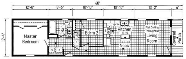 Cavco Clarion 560BZ14602B Floor Plan Vandergrift