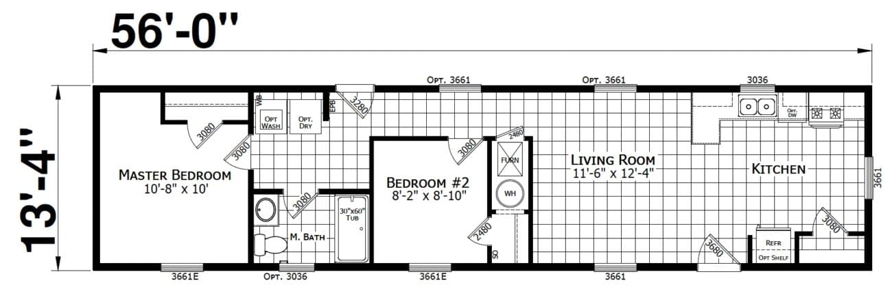 Champion 1456H21249 Floor Plan Butler