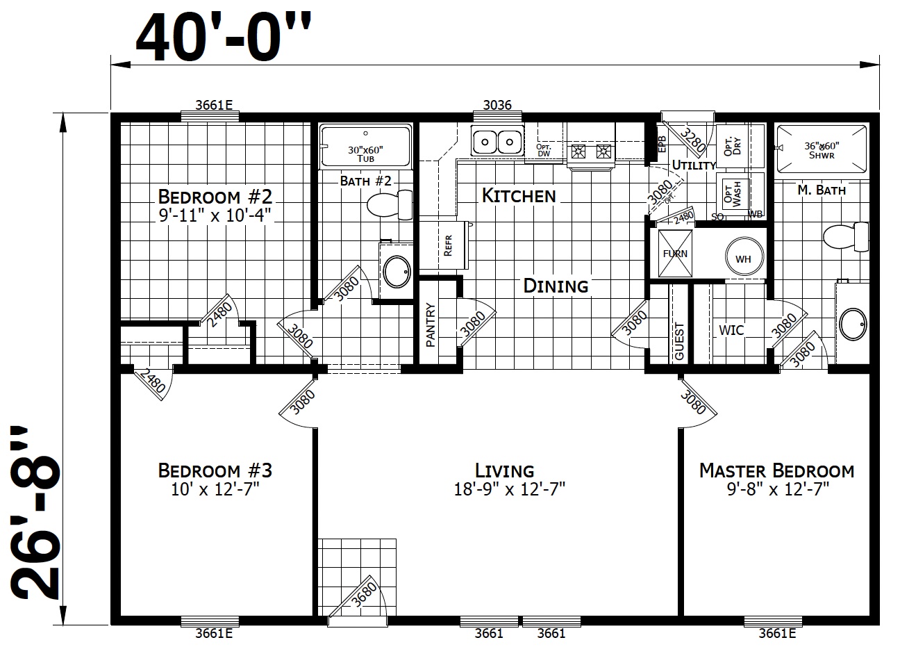 Champion FDDA34025 Floor Plan
