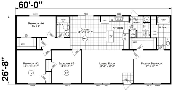 Champion ESDA25601 Floor Plan